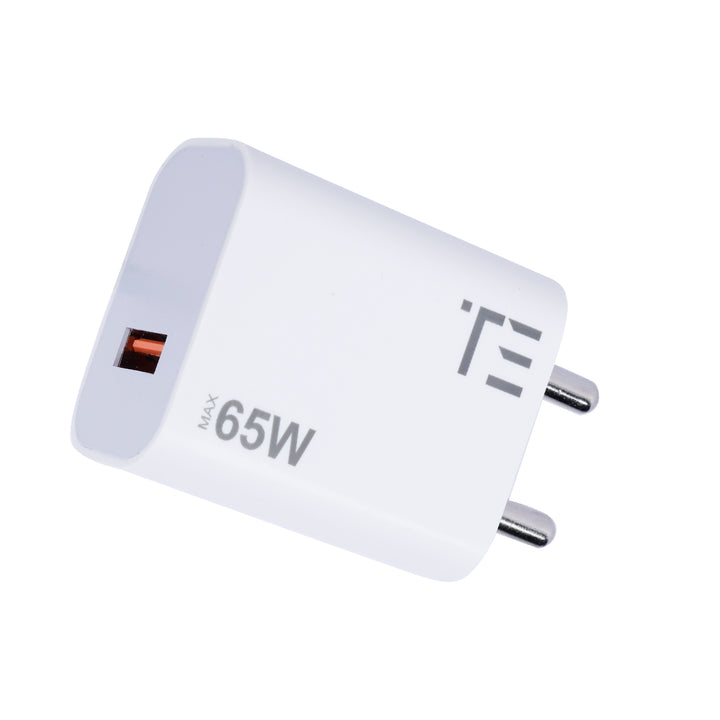 Super VOOC Compatible Fast Charger (Max 65W) For OPPO/ Realme/One Plus